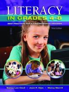 Literacy in Grades 4-8 di Nancy L. Cecil, Joan P. (California State University Gipe, Marcy Merrill edito da Taylor & Francis Ltd