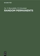Random Permanents di V. S. Korolyuk, Yu. V. Borovskikh edito da De Gruyter