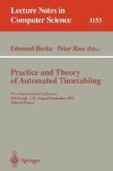 Practice and Theory of Automated Timetabling edito da Springer Berlin Heidelberg