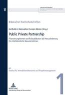 Public Private Partnership edito da Lang, Peter GmbH