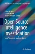 Open Source Intelligence Investigation edito da Springer International Publishing Ag