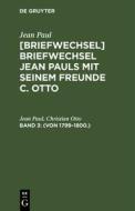 (Von 1799-1800.) di Christian Otto, Jean Paul edito da De Gruyter