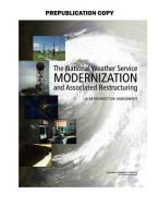 The National Weather Service Modernization and Associated Restructuring: A Retrospective Assessment di National Research Council, Division On Earth And Life Studies, Board on Atmospheric Sciences and Climat edito da NATL ACADEMY PR