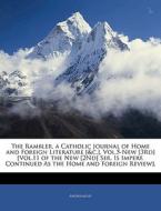 The Rambler, A Catholic Journal Of Home di Anonymous edito da Nabu Press