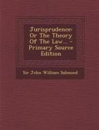 Jurisprudence: Or the Theory of the Law... edito da Nabu Press