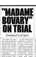 Madame Bovary on Trial di Dominick Lacapra edito da Cornell University Press