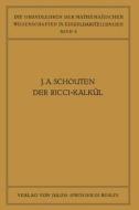 Der Ricci-Kalkül di J. A. Schouten edito da Springer Berlin Heidelberg