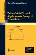 Yetter-Drinfel'd Hopf Algebras over Groups of Prime Order di Yorck Sommerhäuser edito da Springer Berlin Heidelberg