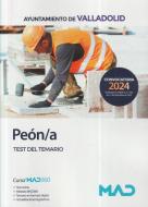 Peón/a. Test del temario. Ayuntamiento de Valladolid edito da Ed. MAD