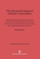 The Financial Support of State Universities di Richard Rees Price edito da Harvard University Press