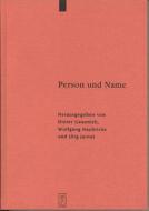 Person Und Name: Methodische Probleme Bei Der Erstellung Eines Personennamenbuches Des Fruhmittelalters edito da Walter de Gruyter