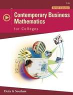Contemporary Business Mathematics di SOUTHAM, DEITZ edito da Cengage Learning, Inc
