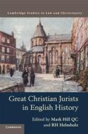 Great Christian Jurists in English History edito da Cambridge University Press