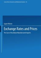 Exchange Rates and Prices di Jayant Menon edito da Springer Berlin Heidelberg