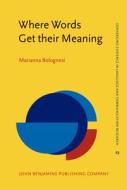 Where Words Get Their Meaning di Marianna Bolognesi edito da John Benjamins Publishing Co