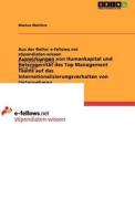 Auswirkungen von Humankapital und Heterogenität des Top Management Teams auf das Internationalisierungsverhalten von Unt di Markus Matthes edito da GRIN Publishing