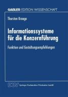 Informationssysteme für die Konzernführung edito da Deutscher Universitätsverlag