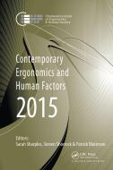 Contemporary Ergonomics and Human Factors 2015 edito da Taylor & Francis Ltd