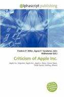 Criticism Of Apple Inc. edito da Betascript Publishing