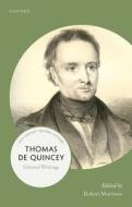 Thomas De Quincey di Morrison edito da Oxford University Press