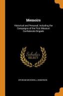Memoirs di Ephraim McDowell Anderson edito da Franklin Classics Trade Press