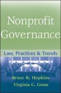 Nonprofit Governance di Hopkins, Gross edito da John Wiley & Sons