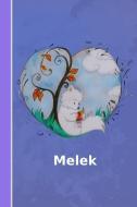 Melek: Personalisiertes Notizbuch - Fuchs Mit Herz - Softcover - 120 Seiten - Leer / Blanko / Nummeriert - Notebook - Ta di Personal Notebooks edito da INDEPENDENTLY PUBLISHED