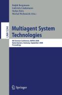 Multiagent System Technologies edito da Springer-Verlag GmbH