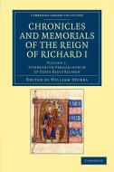 Chronicles and Memorials of the Reign of Richard I - Volume 1 edito da Cambridge University Press