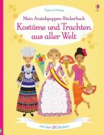Mein Anziehpuppen-Stickerbuch: Kostüme und Trachten aus aller Welt di Emily Bone edito da Usborne Verlag