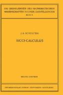 Ricci-calculus di Jan Arnoldus Schouten edito da Springer-verlag Berlin And Heidelberg Gmbh & Co. Kg