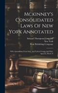 Mckinney's Consolidated Laws Of New York Annotated: With Annotations From State And Federal Courts And State Agencies, Book 19 di New York (State) edito da LEGARE STREET PR