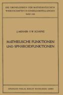 Mathieusche Funktionen und Sphäroidfunktionen di Josef Meixner, Friedrich Wilhelm Schäfke edito da Springer Berlin Heidelberg