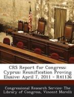 Crs Report For Congress di Vincent Morelli edito da Bibliogov