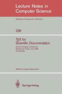 TEX for Scientific Documentation edito da Springer Berlin Heidelberg