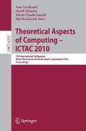 Theoretical Aspects of Computing edito da Springer-Verlag GmbH