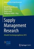 Supply Management Research edito da Springer Fachmedien Wiesbaden