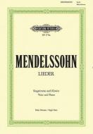 Lieder di Felix Mendelssohn Bartholdy edito da Peters, C. F. Musikverlag