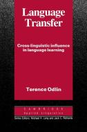 Language Transfer di Terence Odlin edito da Cambridge University Press