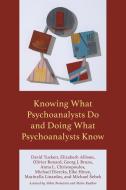 Knowing What Psychoanalysts Do And Doing What Psychoanalysts Know di David Tuckett edito da Rowman & Littlefield Publishers