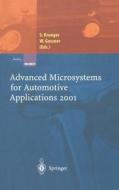 Advanced Microsystems for Automotive Applications 2001 di S. Kruger, W. Gessner edito da Springer