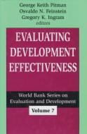 Evaluating Development Effectiveness edito da Taylor & Francis Inc