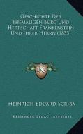 Geschichte Der Ehemaligen Burg Und Herrschaft Frankenstein Und Ihrer Herrn (1853) edito da Kessinger Publishing