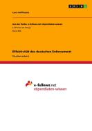 Effektivität des deutschen Enforcement di Lars Hoffmann edito da GRIN Publishing