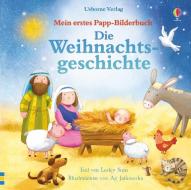 Mein erstes Papp-Bilderbuch: Die Weihnachtsgeschichte di Lesley Sims edito da Usborne Verlag