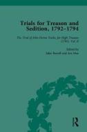 Trials For Treason And Sedition, 1792-1794, Part Ii di John Barrell edito da Taylor & Francis Ltd