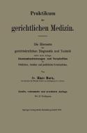 Praktikum der gerichtlichen Medizin di Hugo Marx edito da Springer Berlin Heidelberg