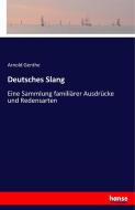 Deutsches Slang di Arnold Genthe edito da hansebooks