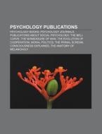 Psychology Publications: Apa Style, Gene di Books Llc edito da Books LLC, Wiki Series