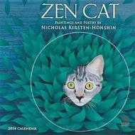 Zen Cat 2014 Mini Calendar: Paintings and Poetry by Nicholas Kirsten-Honshin edito da Amber Lotus